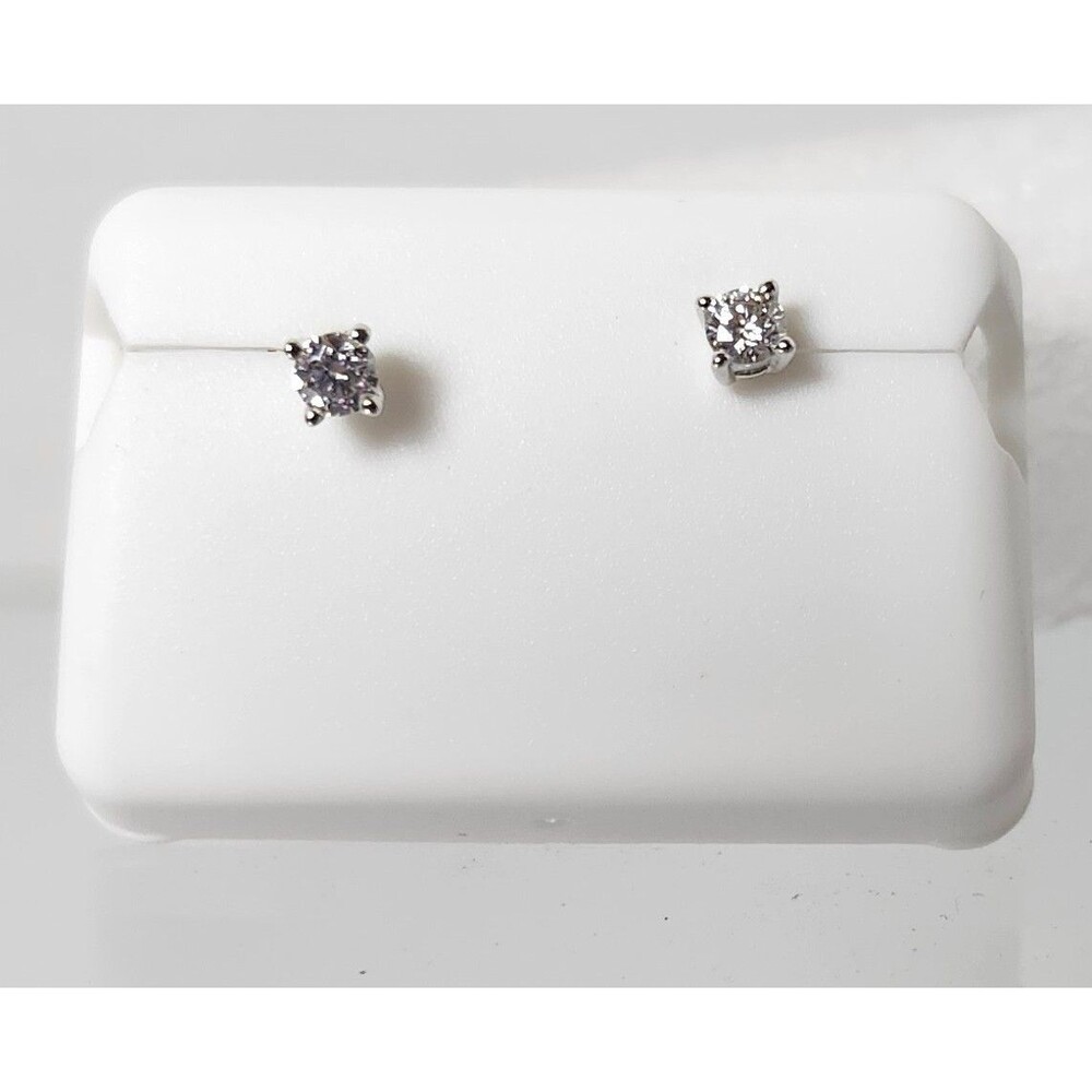0.25 CTW Moissanite Sterling Silver Stud Earrings